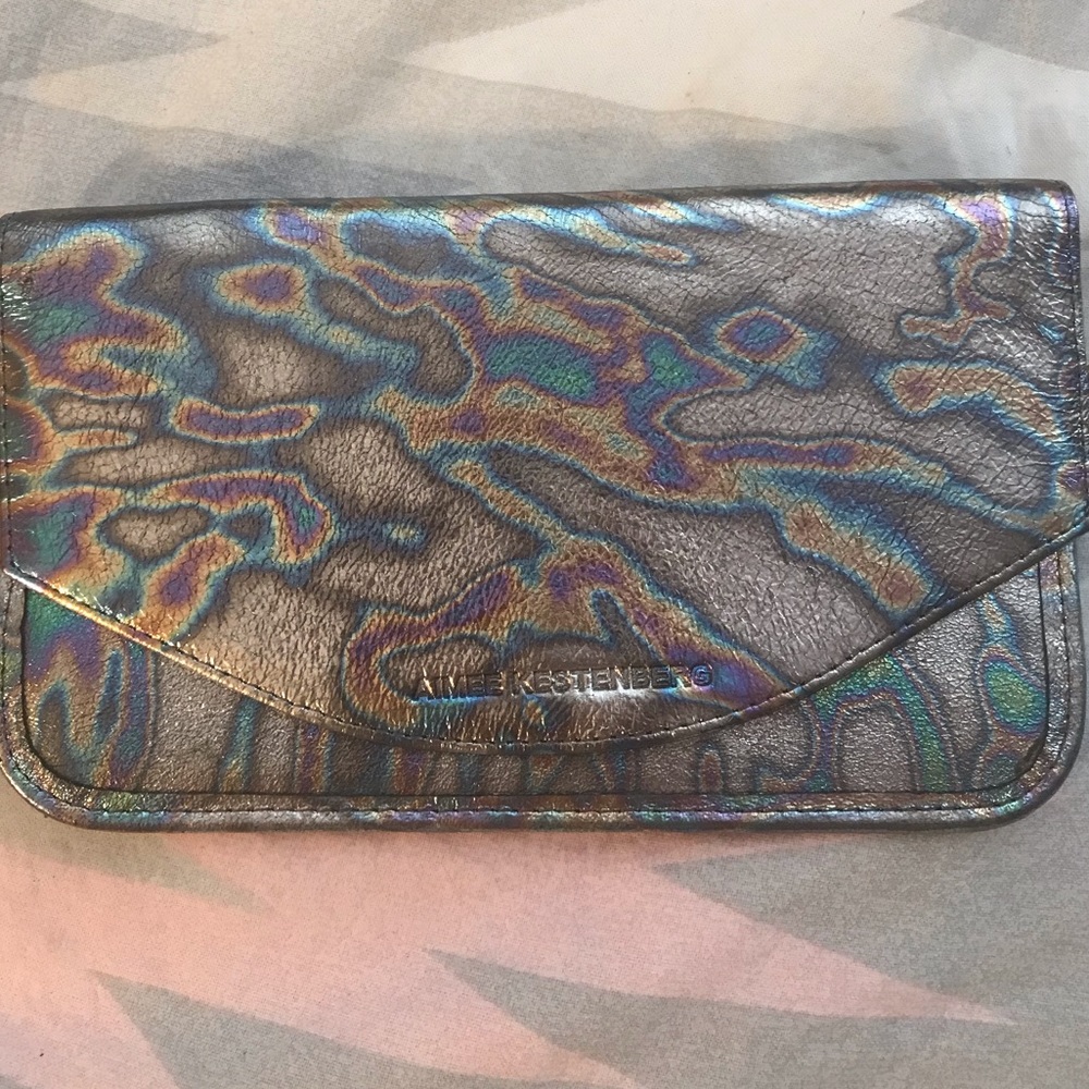 AIMEE KESTENBERG Miami oil slick Envelope clutch